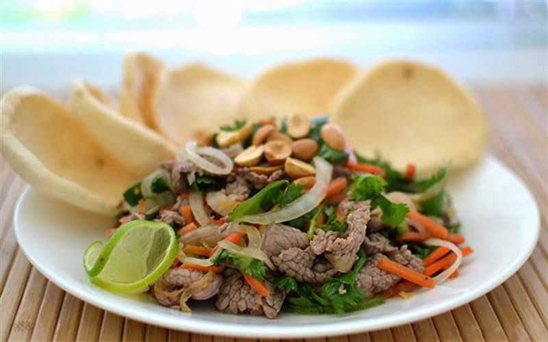 Bo Tai Chanh Recipe How To Make Rare Beef In Lime Juice Salad